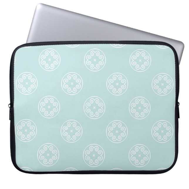 Abstract seamless pattern of Powder Blue colour ba Laptop Sleeve (Front)