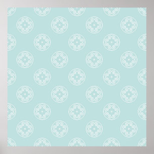 Abstract seamless pattern of Powder Blue colour ba Poster