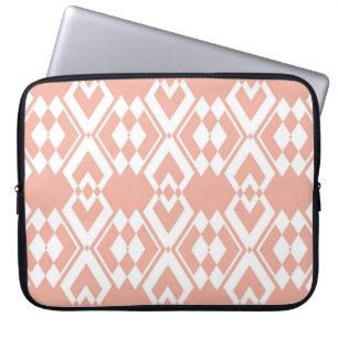 Abstract seamless pattern of Wax flower pink colou Laptop Sleeve