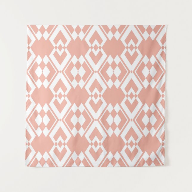 Abstract seamless pattern of Wax flower pink colou Tapestry (Front)