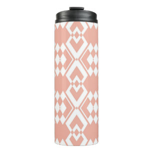 Abstract seamless pattern of Wax flower pink colou Thermal Tumbler