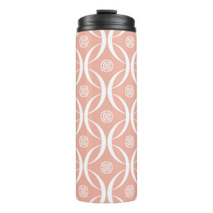 Abstract seamless pattern of Wax flower pink colou Thermal Tumbler