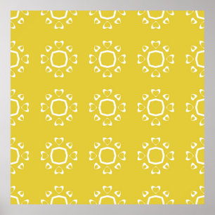 Abstract seamless pattern of yellow colour backgro poster
