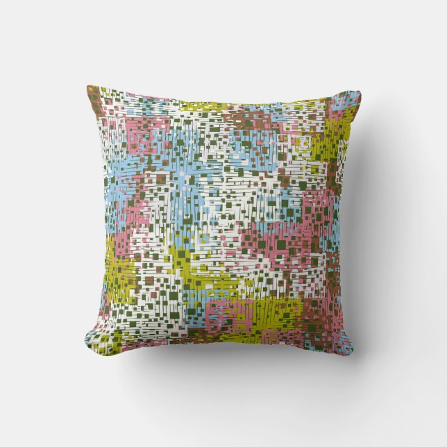 Abstract seamless pattern. Paints of the spring la Throw Pillow (Front)