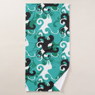 Abstract seamless pattern qualitative vintage illu bath towel