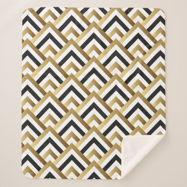 Abstract Seamless Pattern. Vintage seamless patter Sherpa Blanket (Front)