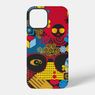 Abstract seamless pattern with black woman. digita iPhone 12 case