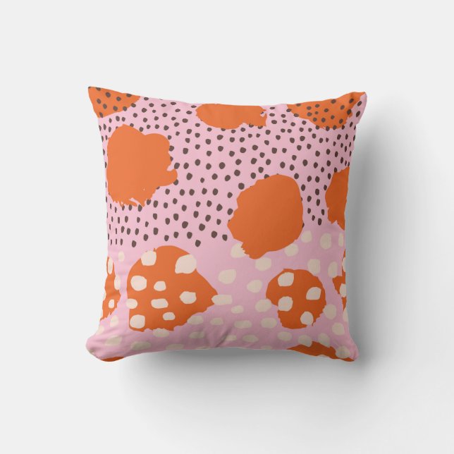 Abstract seamless pattern with Brush Strokes. Beau Throw Pillow (Front)