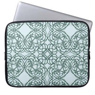 Abstract seamless pattern with city elements fraye laptop sleeve