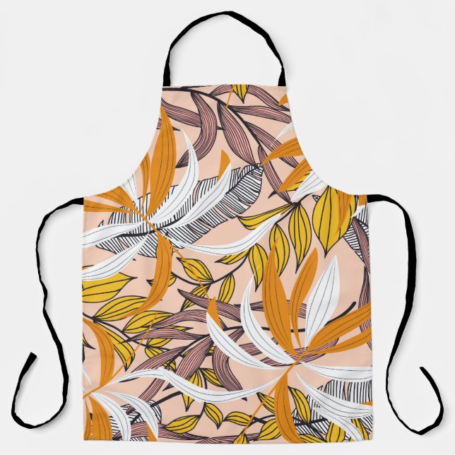 Abstract seamless pattern with colourful tropical  apron (Front)