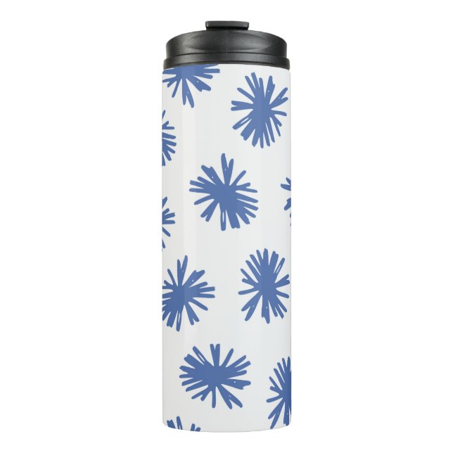 Abstract seamless pattern with hand drawn shapes i thermal tumbler (Front)