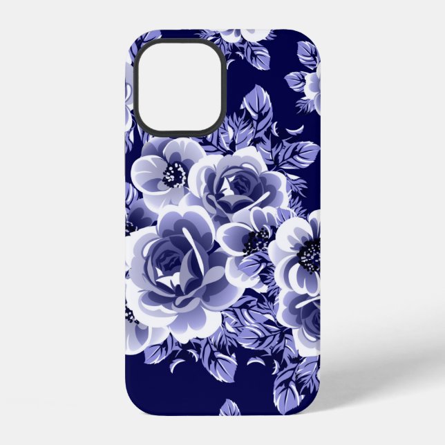 Abstract seamless pattern with plants, herbs and f iPhone case (Back)