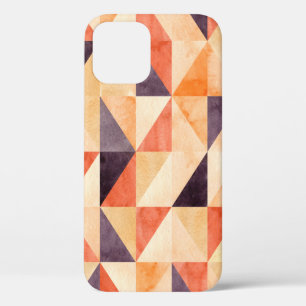 Abstract seamless pattern with triangular mosaic e iPhone 12 case
