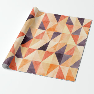 Abstract seamless pattern with triangular mosaic e wrapping paper