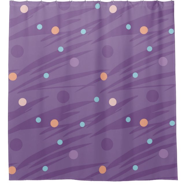 Abstract seamless purple pattern with circles and  (Front)