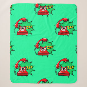 Abstract seamless telephone pattern. Creative tele Sherpa Blanket