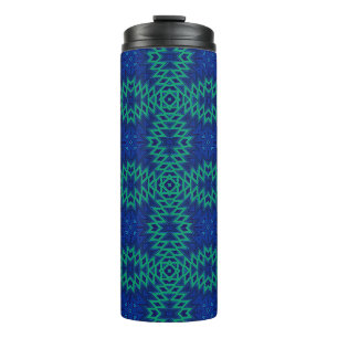 Abstract seamless tribal retro african ethno tradi thermal tumbler