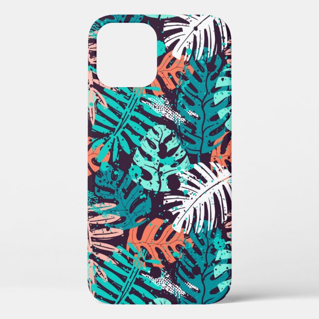 Abstract seamless tropical leaves pattern. Creativ Case-Mate iPhone Case (Back)