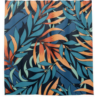 Abstract seamless tropical pattern with pastel pla