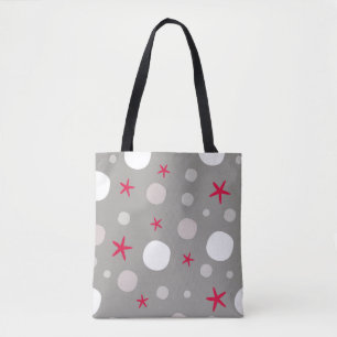 Abstract seamless vintage pattern on grey backgrou tote bag