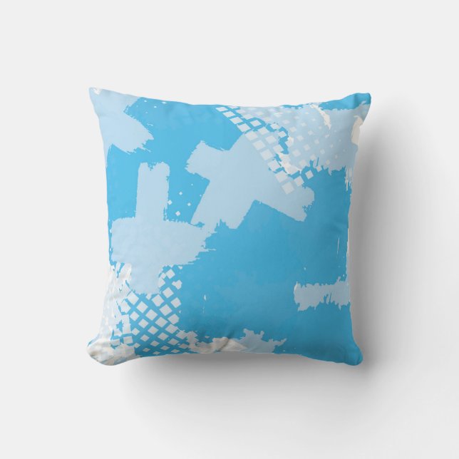 Abstract seamless vintage pattern. Repetitive colo Throw Pillow (Front)