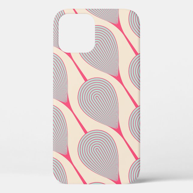 abstract seamless with stylized flower buds patter Case-Mate iPhone case (Back)