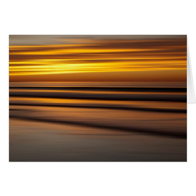 Abstract seascape at sunset, CA (Front Horizontal)