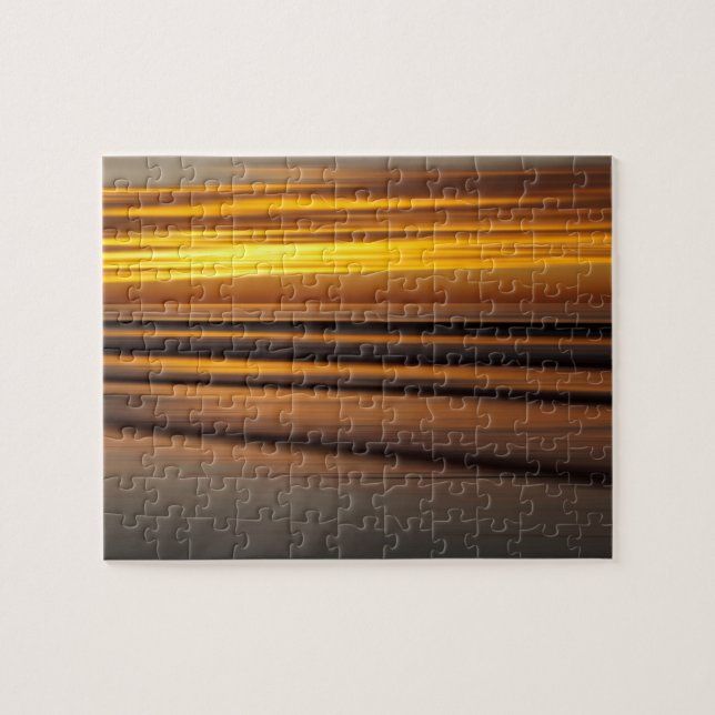 Abstract seascape at sunset, CA Jigsaw Puzzle (Horizontal)