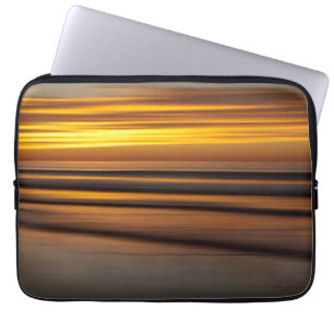 Abstract seascape at sunset, CA Laptop Sleeve
