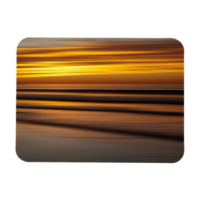 Abstract seascape at sunset, CA Magnet (Horizontal)