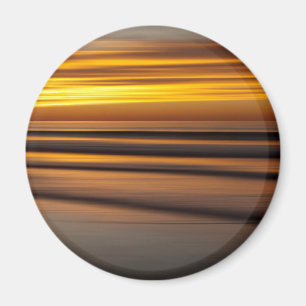 Abstract seascape at sunset, CA Magnet