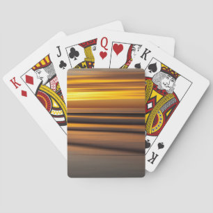 Abstract seascape at sunset, CA Playing Cards
