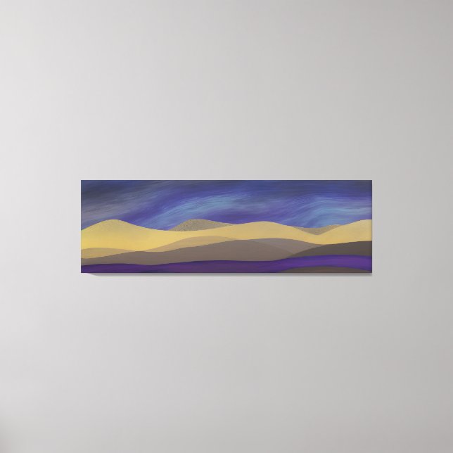 Abstract Seascape Fractured Dunes 15 Canvas Print (Front)