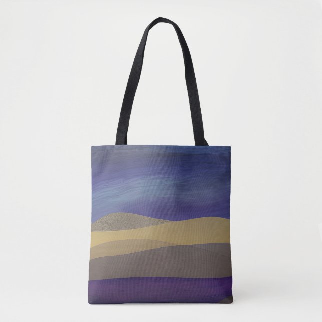 Abstract Seascape Fractured Dunes 15 Tote Bag (Front)