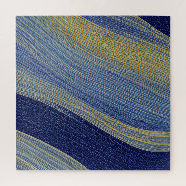 Abstract Seascape Fractured Waves 02 Jigsaw Puzzle (Vertical)