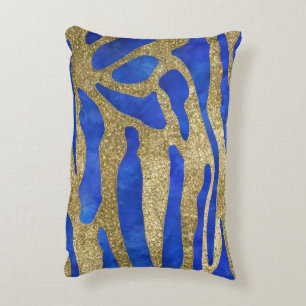 Abstract Seascape Fractured Waves 04 Accent Pillow