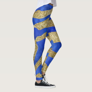 Abstract Seascape Fractured Waves 04 Leggings