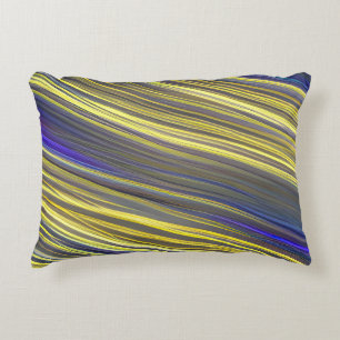 Abstract Seascape Fractured Waves 06 Accent Pillow