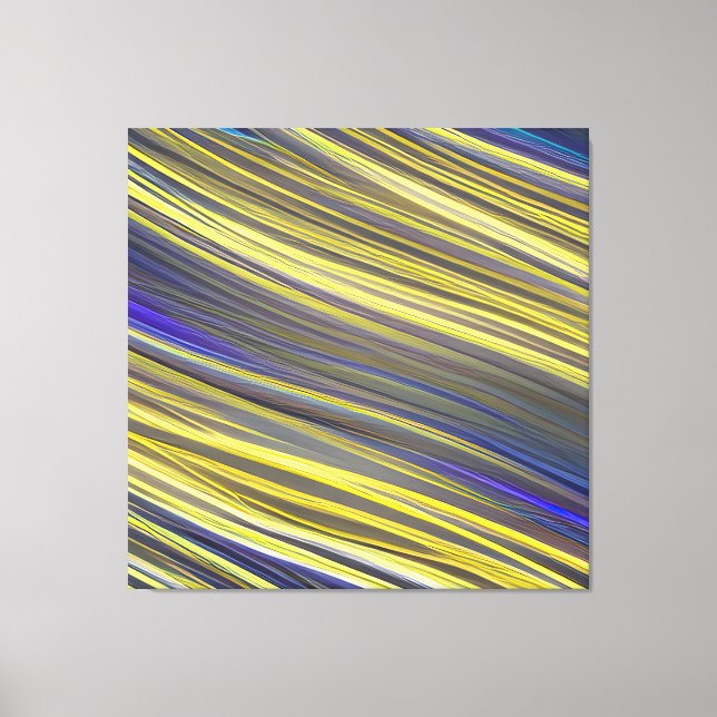 Abstract Seascape Fractured Waves 06 Canvas Print (Front)