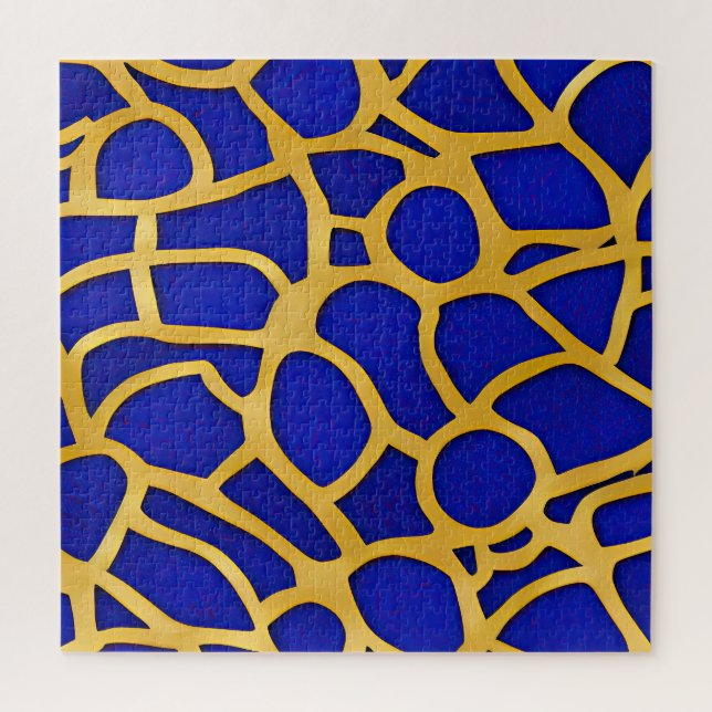 Abstract Seascape Fractured Waves 11 Jigsaw Puzzle (Vertical)