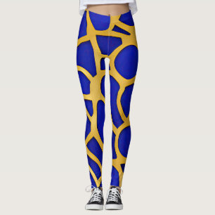 Abstract Seascape Fractured Waves 11 Leggings