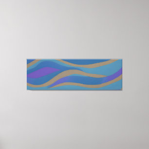 Abstract Seascape Fractured Waves 12 Canvas Print
