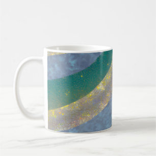 Abstract Seascape Fractured Waves 16 Coffee Mug