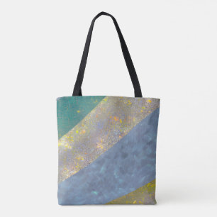 Abstract Seascape Fractured Waves 16 Tote Bag