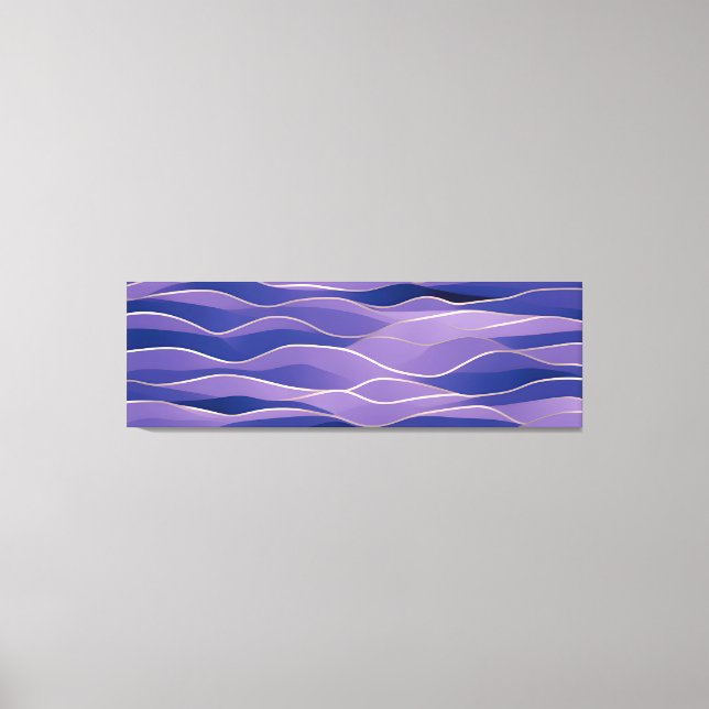 Abstract Seascape Fractured Waves 26 Canvas Print (Front)
