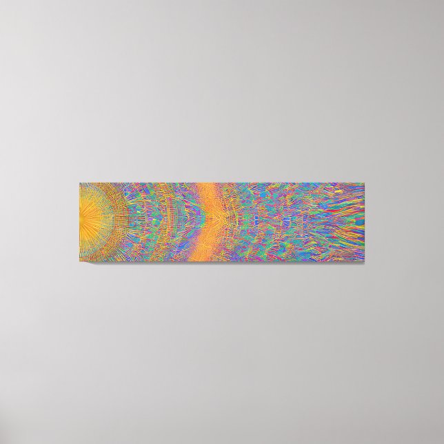 Abstract Seascape Fractured Waves 27 Canvas Print (Front)