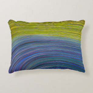 Abstract Seascape Fractured Waves 34 Accent Pillow