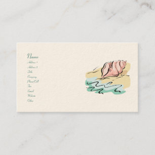 Abstract Seashell Business Cards