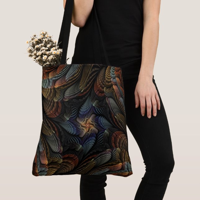 Abstract Seashells Tote Bag (Close Up)