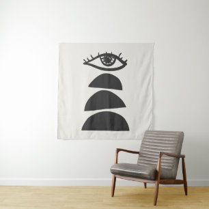 Abstract seeing eye with balancing stones trendy T Tapestry
